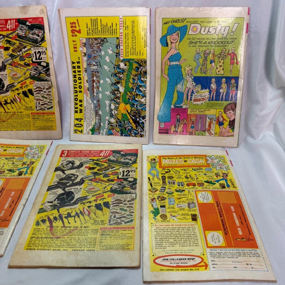 Vintage Walt Disney Gold Key Whitman Comic Book Lot of 6